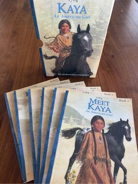 American Girl Kaya 1764 Complete 6 Book Box Set + Original Case